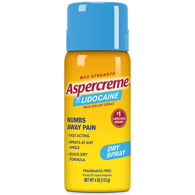 Aspercreme® Max Lidocaine Topical Pain Relief, 4-ounce Spray, 1 Each (Over the Counter) - Img 1