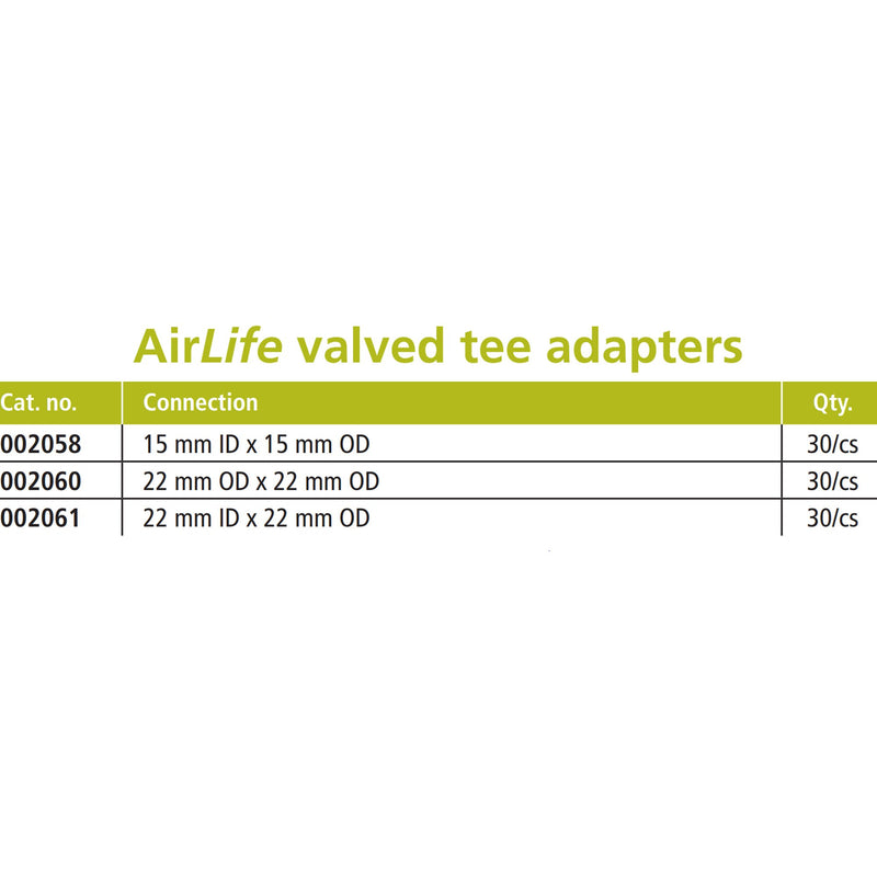 AirLife® Tee Adapter, 1 Each (Respiratory Accessories) - Img 2