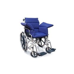 NYOrtho Wheelchair Overlay Cushion, 17 in. W x 54 in. D, Fiber, Navy, Non-inflatable, 1 Each (Chair Pads) - Img 1