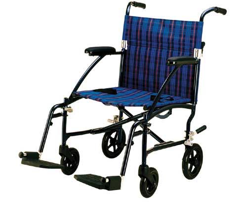 Fly-Lite Transport Chair Blue  19 (Wheelchair - Transport) - Img 1