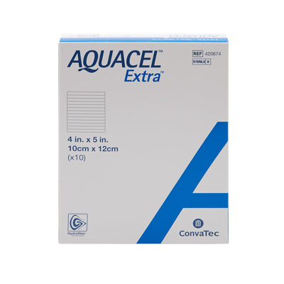 Aquacel® Extra™ Hydrofiber Dressing, 4 x 5 Inch, 1 Each (Advanced Wound Care) - Img 2