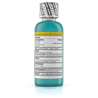 Listerine® Cool Mint® Antiseptic Mouthwash, 3.2 oz. Bottle, 1 Each (Mouth Care) - Img 2