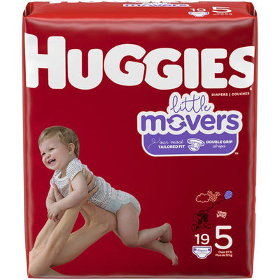 Huggies® Little Movers® Diaper, Size 5, 1 Pack of 19 () - Img 1