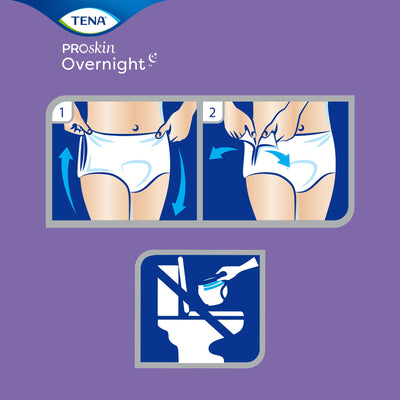 Tena® Overnight Super Absorbent Underwear, Large, 1 Case of 56 () - Img 4