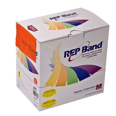 REP Band® Exercise Resistance Band, Orange, 4 Inch x 50 Yard, Light Resistance, 1 Each (Exercise Equipment) - Img 1