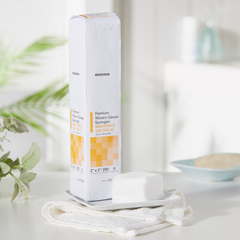 McKesson NonSterile USP Type VII Gauze Sponge, 2 x 2 Inch, 1 Case of 8000 (General Wound Care) - Img 10
