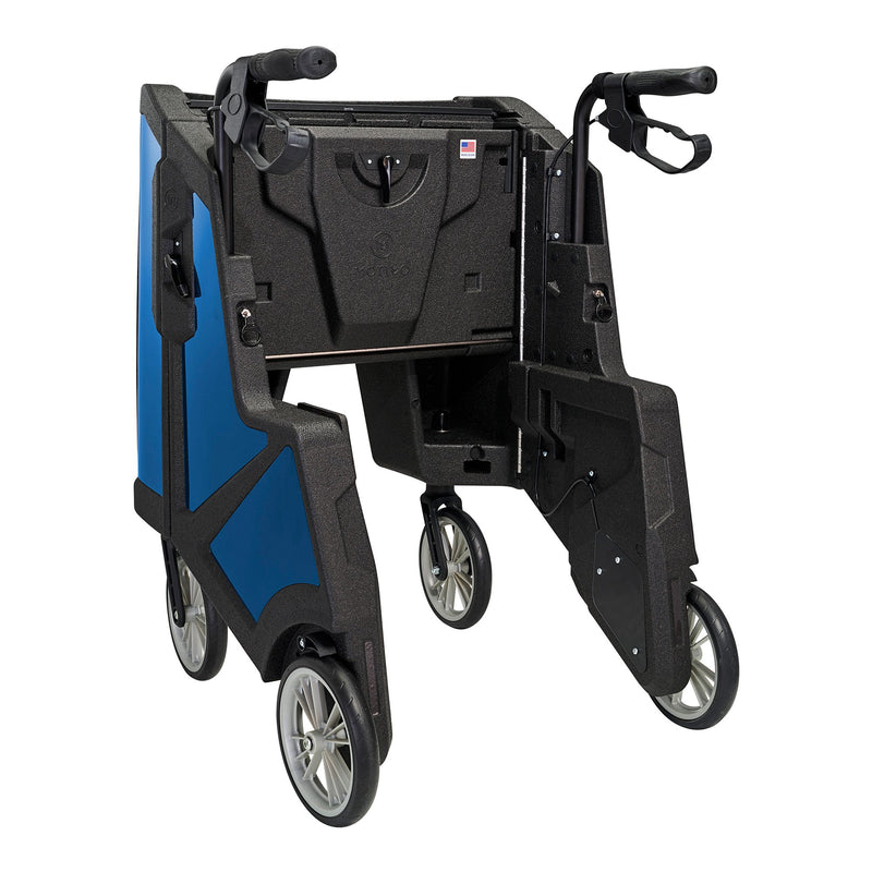 Tour 4 Wheel Rollator, 31 to 37 Inch Handle Height, Midnight Blue, 1 Each (Mobility) - Img 7