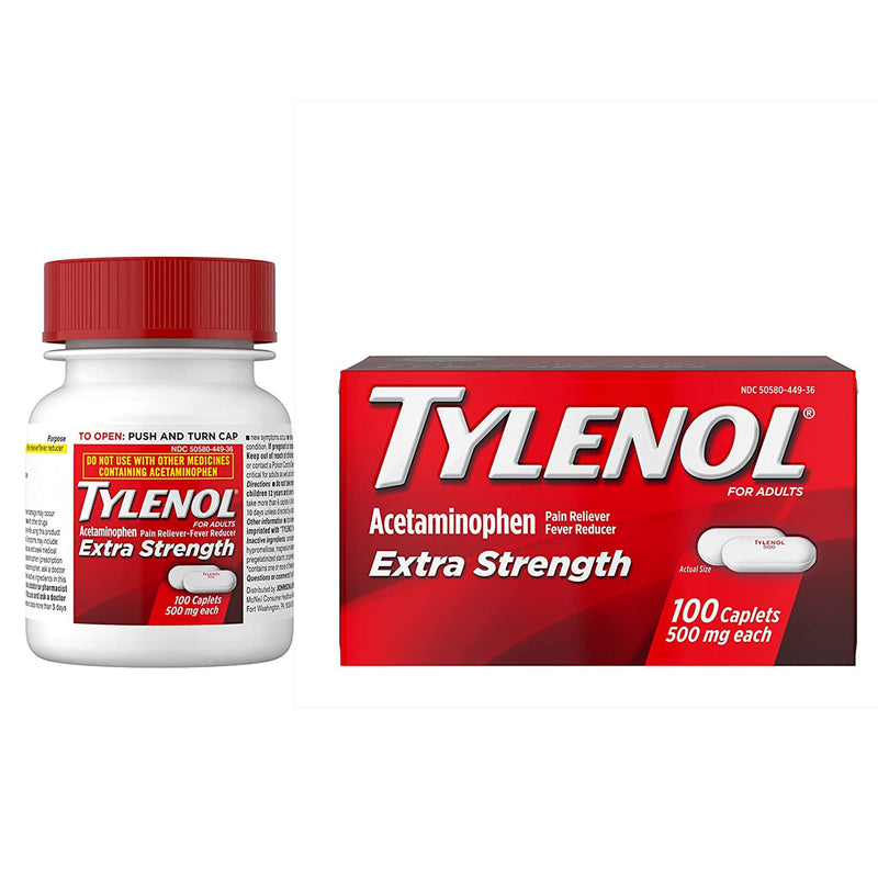 Tylenol® Extra Strength Acetaminophen Pain Relief, 1 Bottle (Over the Counter) - Img 1