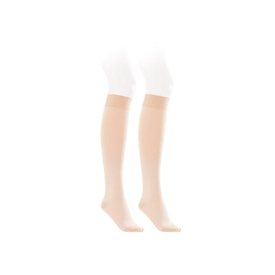 Jobst® Knee-High Compression Closed Toe Stockings, Medium, Natural, 1 Pair (Compression Garments) - Img 1