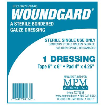 WoundGard® White Adhesive Dressing, 6 x 6 Inch, 1 Each (General Wound Care) - Img 1