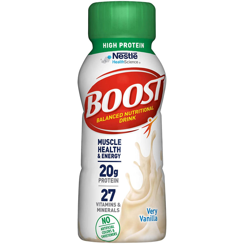 Boost® High Protein Vanilla Oral Supplement, 8 oz. Bottle, 1 Case of 24 (Nutritionals) - Img 1