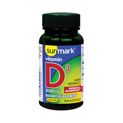 sunmark® Vitamin D-3 Supplement, 1 Bottle (Over the Counter) - Img 8