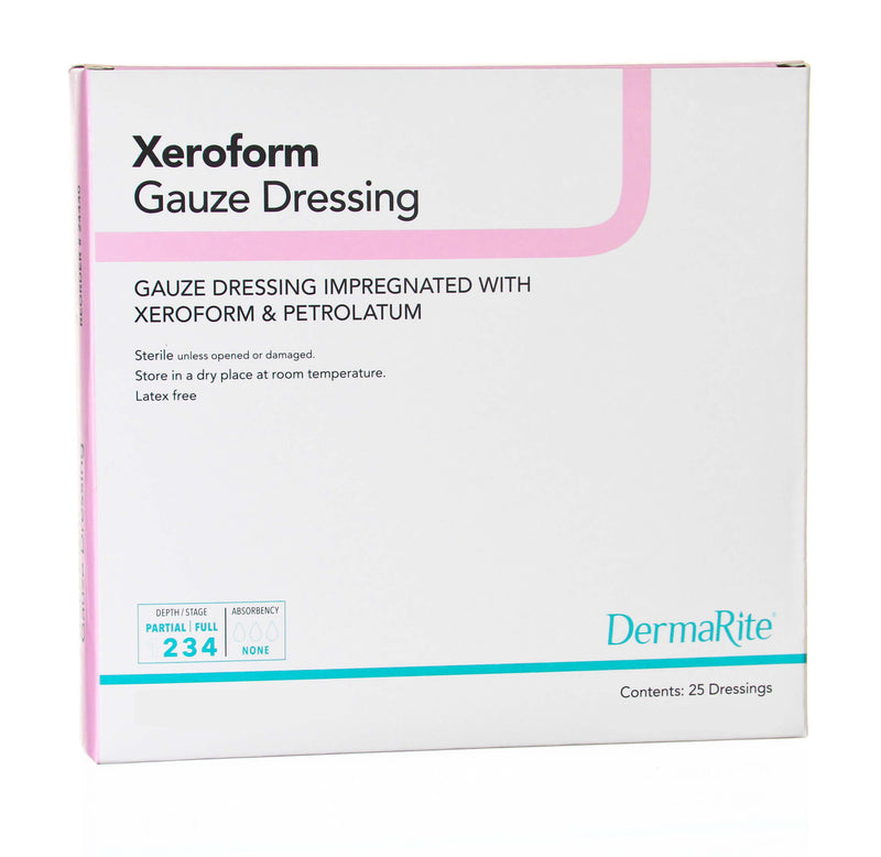 Xeroform™ Xeroform Petrolatum Impregnated Dressing, 2 x 2 Inch, 1 Box of 25 (Advanced Wound Care) - Img 1