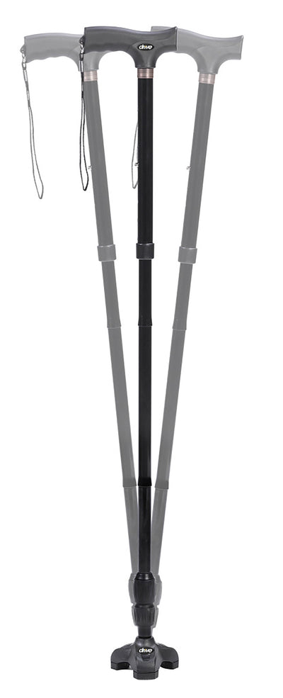 Flex-N-Go Aluminum Folding Cane, 32½ – 39½ Inch Height, 1 Case of 12 (Mobility) - Img 1