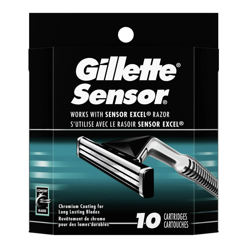 CARTRIDGE, GILETTE SENSOR F/RAZOR (10/BX) (Hair Removal) - Img 1