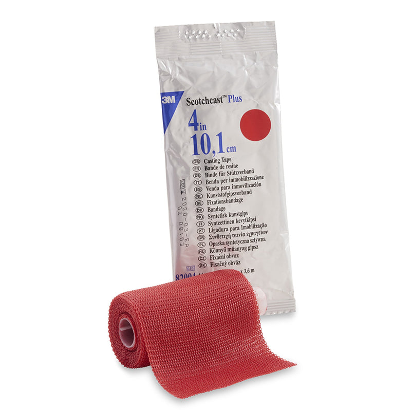 3M™ Scotchcast™ Plus Red Cast Tape, 4 Inch x 4 Yard, 1 Each (Casting) - Img 1