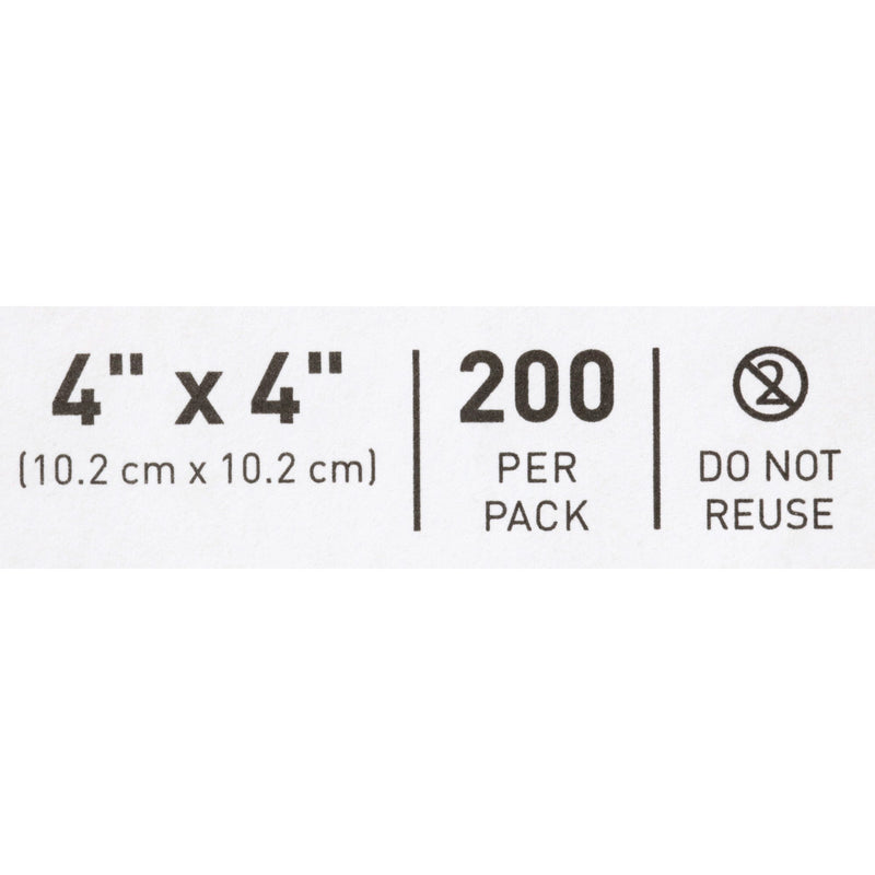 McKesson NonSterile Nonwoven Sponge, 4 x 4 Inch, 1 Case of 10 (General Wound Care) - Img 5