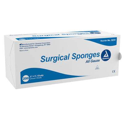 Dynarex® NonSterile Gauze Sponge, 3 x 3 Inch, 1 Box (General Wound Care) - Img 1