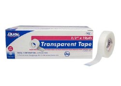 Dukal™ Transparent Medical Tape, 1 Inch x 10 Yard, 1 Box of 12 (General Wound Care) - Img 1