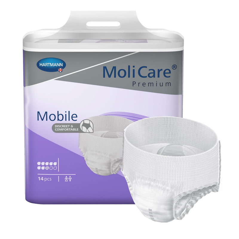 MoliCare® Premium Mobile Absorbent Underwear, Large, 1 Case of 56 () - Img 1