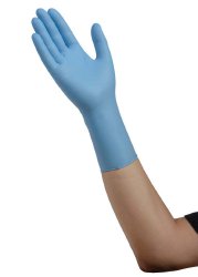 Cardinal Health™ Nitrile Extended Cuff Length Exam Glove, Extra Large, Blue, 1 Case of 1000 () - Img 1