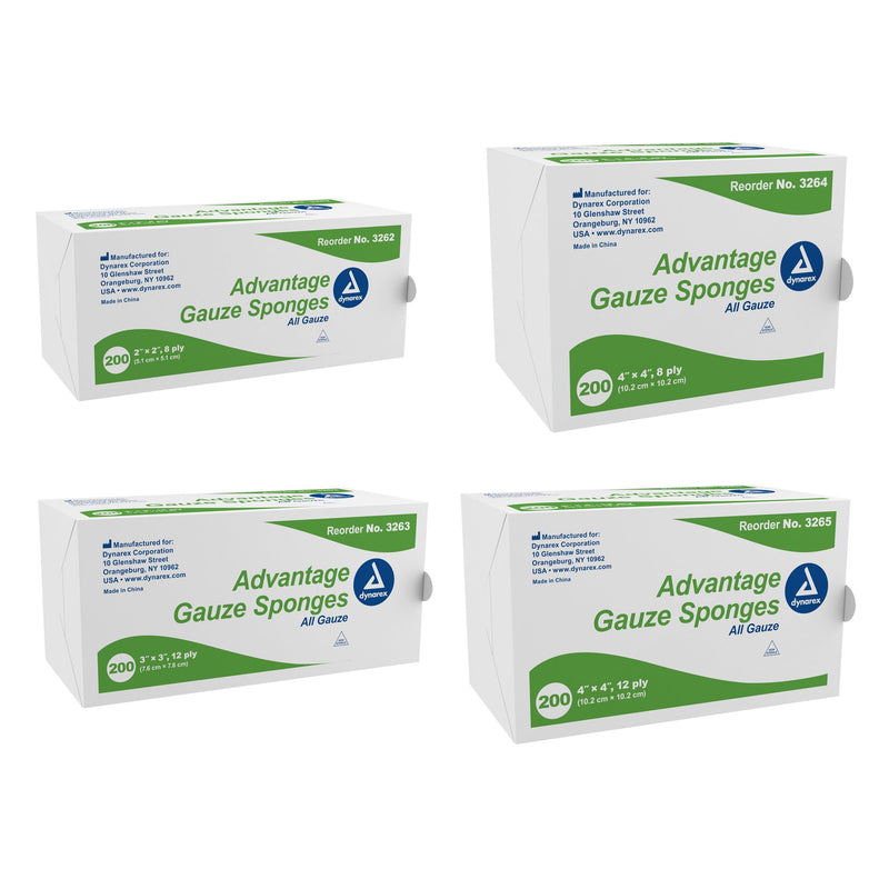 Advantage NonSterile Gauze Sponge, 2 x 2 Inch, 1 Case of 5000 (General Wound Care) - Img 3