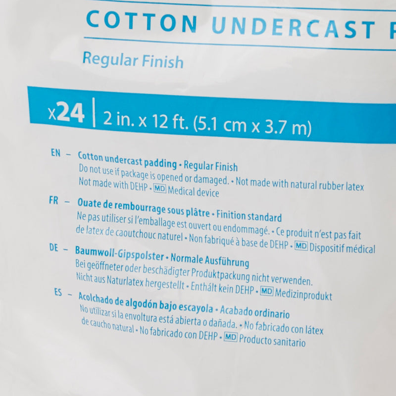 Webril™ Undercast Cotton Cast Padding, Non-Sterile, White, 2 Inch x 4 Yard, 1 Bag of 24 (Casting) - Img 4