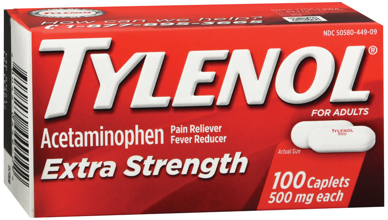 Tylenol® Extra Strength Acetaminophen Pain Relief, 1 Box (Over the Counter) - Img 1