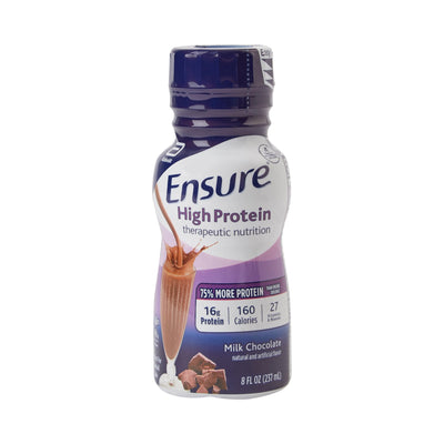 Ensure® High Protein Therapeutic Nutrition Shake Chocolate Oral Supplement, 8 oz. Bottle, 1 Case of 24 (Nutritionals) - Img 1