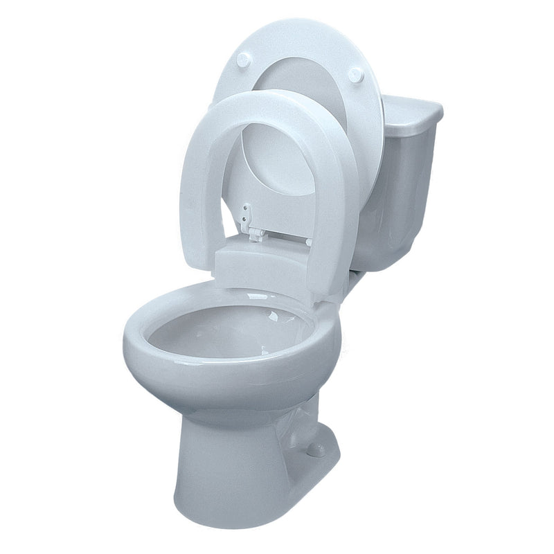 Tall-Ette® Elongated Hinged Elevated Toilet Seat, 1 Each (Raised Toilet Seats) - Img 3