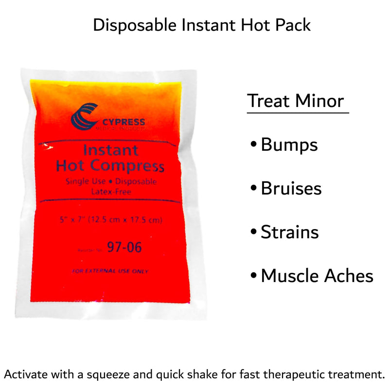 Cypress Instant Chemical Activation Hot Pack, 1 Case of 24 (Treatments) - Img 3