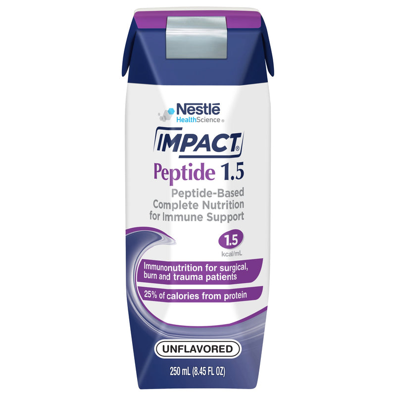 Impact® Peptide 1.5 Ready to Use Tube Feeding Formula, 8.45 oz. Carton, 1 Case of 24 (Nutritionals) - Img 1