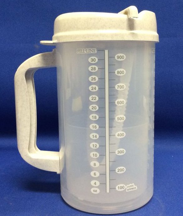 Graduated Drinking Mug, Gray, 32 ounce, 1 Case of 50 (Drinking Utensils) - Img 1