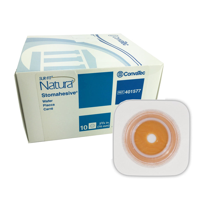 Sur-Fit Natura® Colostomy Barrier With 1 7/8-2½ Inch Stoma Opening, 1 Box of 10 (Barriers) - Img 1