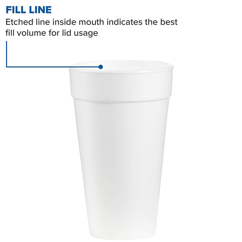 WinCup® Styrofoam Drinking Cup, 20 oz., 1 Case of 25 (Drinking Utensils) - Img 4