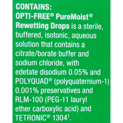 Opti-Free® Puremoist® Citrate Buffer / Sodium Chloride Rewetting Drops, 1 Each (Over the Counter) - Img 5