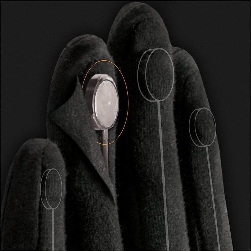 Intellinetix® Arthritis Vibrating Gloves, Large, Black, 1 Pair () - Img 3