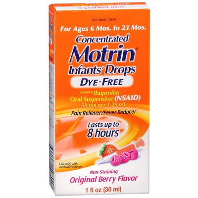 Motrin® Concentrated Infants' Drops, Berry Flavor, 1 Each (Over the Counter) - Img 1