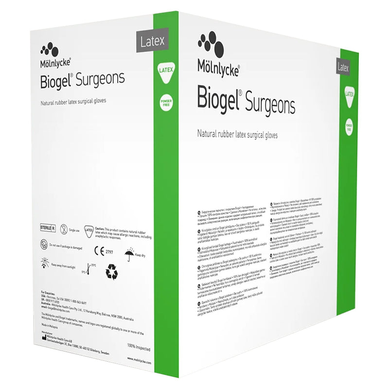 Biogel® Surgeons Latex Surgical Glove, Size 7, Straw Color, 1 Pair () - Img 5