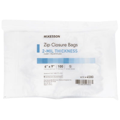 McKesson Zip Closure Bag, 6 x 9 Inches, 1 Box of 10 (Bags) - Img 3