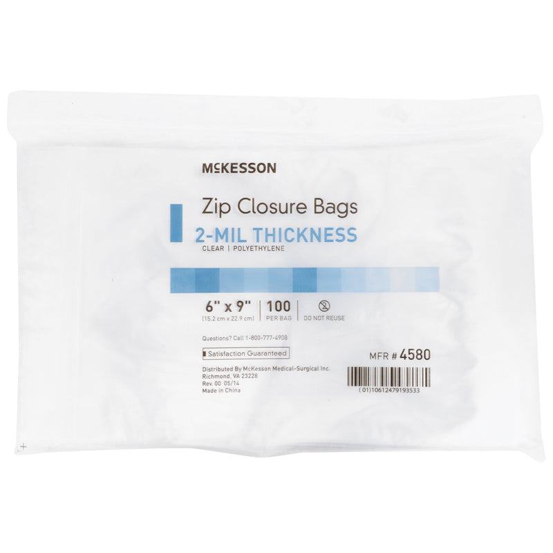 McKesson Zip Closure Bag, 6 x 9 Inches, 1 Box of 10 (Bags) - Img 3