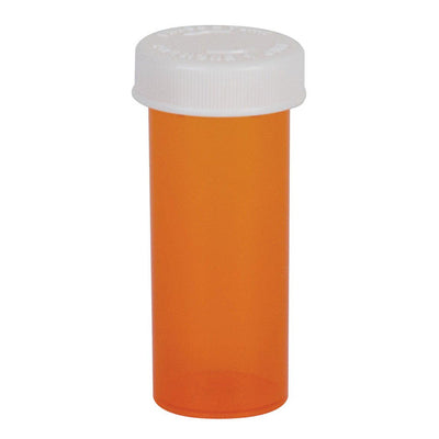 Ezy Dose® Push & Turn Amber Prescription Vial, 30 Dram Capacity, 1 Case of 125 (Pharmacy Supplies) - Img 1