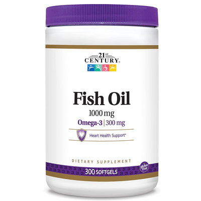 21st Century® Fish Oil Omega 3 Supplement, 1 Bottle (Over the Counter) - Img 1