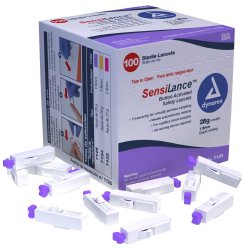 SensiLance™ Safety Lancet, 1 Box of 100 (Diabetes Monitoring) - Img 1