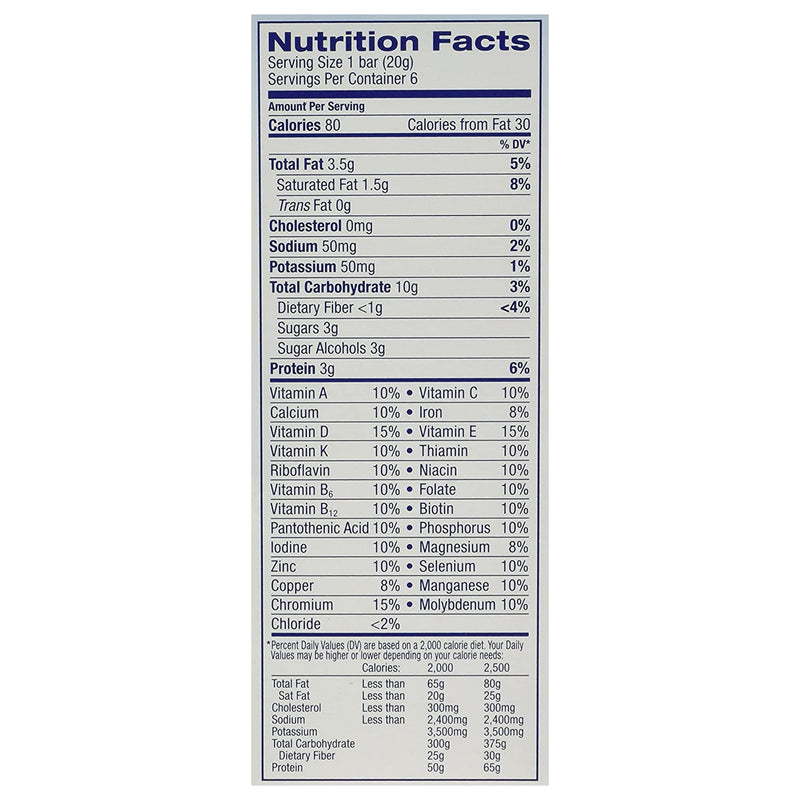 Glucerna® Mini Treats Chocolate Peanut Nutrition Bar, 20 Gram Packets, 1 Carton of 6 (Nutritionals) - Img 5