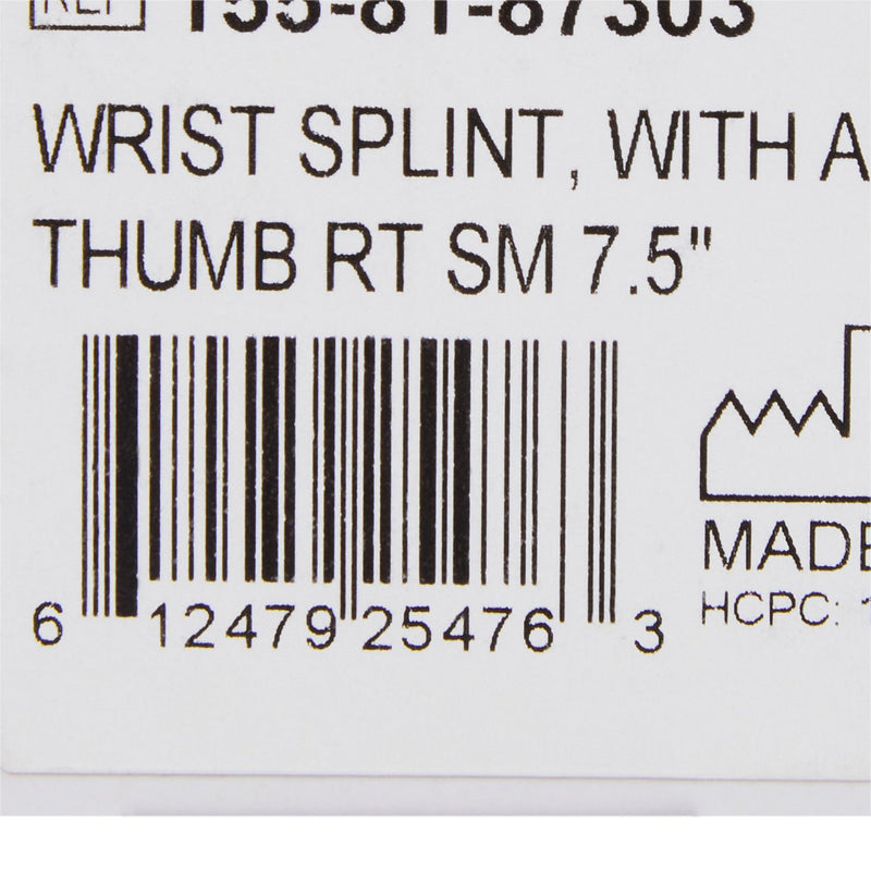 McKesson Left Wrist Splint with Abducted Thumb, Large, 1 Each (Immobilizers, Splints and Supports) - Img 4