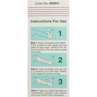 Unna-Flex® Unna Boot, 4 Inch x 10 Yard, 1 Box of 12 (General Wound Care) - Img 2