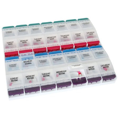 Medtime Planner® Pill Organizer, 1 Pack of 3 (Pharmacy Supplies) - Img 1