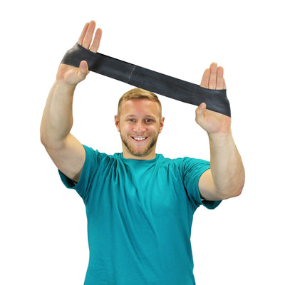 CanDo® Low Powder Exercise Resistance Band Loop, Black, 3 x 10 Inch, X-Heavy Resistance, 1 Each (Exercise Equipment) - Img 2