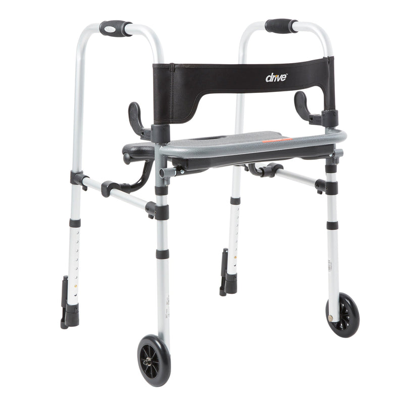 Clever-Lite LS Aluminum Dual Release Folding Walker, 29½ – 39 Inch Height, 1 Each (Mobility) - Img 2